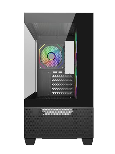 Image of Cooler Master Elite 490 Computer Case- Black |3 X Pre-Installed Reverse Argb Fans|Upto 360mm AIO Support| mATX Motherboard Support |RTX 50 Series Upto 425mm |Type C Connector | Fish Tank Case