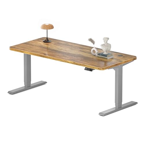 MAIDeSITe Höhenverstellbarer Schreibtisch 160x80cm - Elektrisch Schreibpult Höhenverstellbar 3-stufige mit 2 Energieeffizient‌ Motoren -Stabil & Flüsterleiser Arbeitsplätze Traglast 160kg -S
