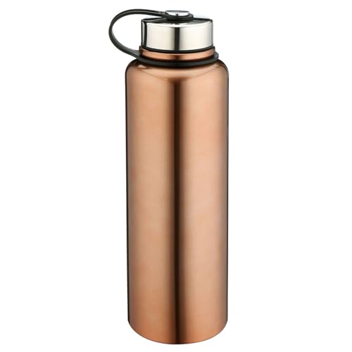 YYW 1,5 Liter Thermosflasche Edelstahl, Auslaufsicher Sportflasche, Rosa – Ansicht 1