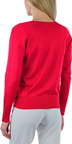 Image of ToBeInStyle Women's Long Sleeve Button Down V-Neck Cardigan