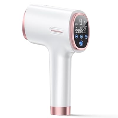 OUPSEEN - 600-1200NM Depiladora Laser con Función de Refrigeración 21J Depiladora Luz Pulsada con 9 Niveles de Energía 999900 Luz Pulsada Pantalla Táctil LCD para Bikini Axilas Cara Cuerpo