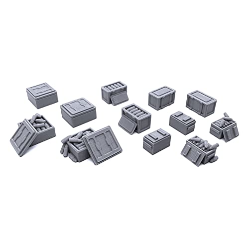Boîtes à munitions miniatures EnderToys lot de décors de terrain 28 mm