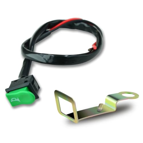 Bouton de démarrage moto 10mm universel pour guidon de scooter et quad