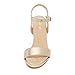 DREAM PAIRS Women's Chunky Heels Open Toe Ankle Strap High Block Comfy Dress Heel Sandals Pumps Shoes,Size 7.5,Gold,Gisela-1