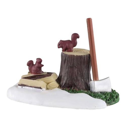 Lemax Village Collection Axe and Logs #04730