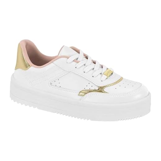Tênis Moleca Feminino Casual Confortável Urbano Streetwear (Branco, BR, Adulto, Numérico, 37)