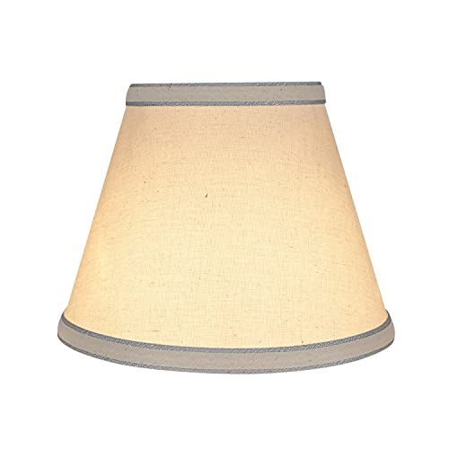 Image of Aspen Creative 58909A, Empire Uno Lamp Shade, Off White, 5 inch Top x 9 inch Bottom x 7 inch Slant Height, Slip UNO 33mm