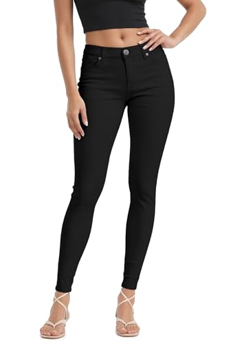 Hybrid & Company Women's Butt Lift Stretch Denim Jeans P37375SK Black 7