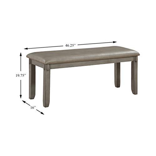Homelegance 6-Piece Pack Dinette Set, Gray
