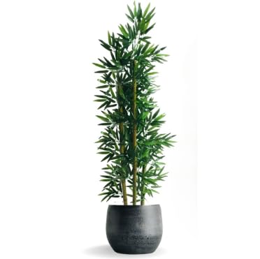 Planta Artificial Bambu Natural Folha de Bambu Da Sorte Real Toque