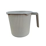Homely Bathing Mug Certified Bath Water Mug Capacity 1.5Litre Ribbed Design BPA Free Camping Mug...