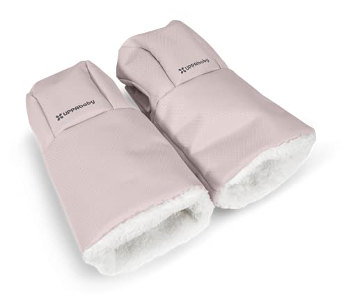 Image of UPPAbaby CozyHandmuff/Easily Attaches to Stroller Handlebars/Ultra-Plush, Weather-Proof Hand Protection/Alice (Dusty Pink)