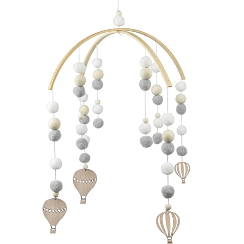 WAYUTO Neutral Handmade Felt Ball Ceiling Mobile...