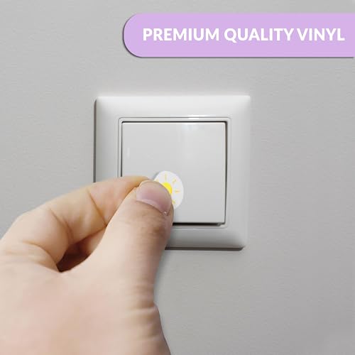 Image of Trueflair Stickers for Switch Board for Home Wall Switches, Contain All Common Switch Stickers (Colourful Design 3)