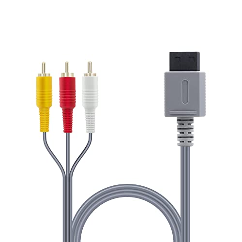 Mcbazel Cable de audio y vídeo compuesto AV para Wii y Wii U consola