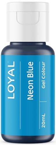 Image of Loyal Gel Food Coloring | Vibrant Color for Buttercream, Fondant, Royal Icing, Gum Paste, Marzipan and Cake Batter | Gel-Based Concentrated Food Dye - 20ml Neon Blue