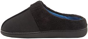Hanes Comfort Soft Memory Foam Indoor Outdoor Clog Slipper Shoe - Men’s and Boy’s Sizes, Black/Blue, 2X-Large Review | Image 5