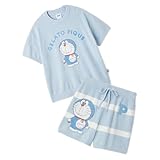 [ジェラート ピケ] ドラえもん【レディース】 ジャガードプルオーバー&ショートパンツセット PWNT254005 BLU