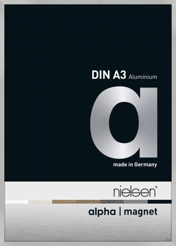 Preisvergleich Produktbild Nielsen Aluminium Bilderrahmen Alpha Magnet, 29,7x42 cm, Silber Matt