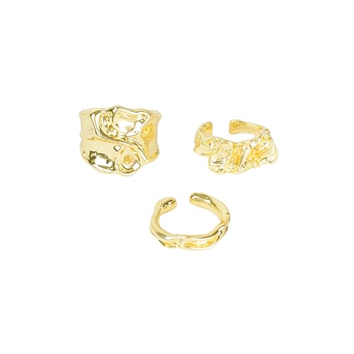 Image of SALTY Anti Tarnish Finger Ring for Women | Adjustable Fancy Jewellery Design | Fashion Accessories for Girls | Minimal Jewelry | Gift for Diwali, Christmas, Marriage, Birthday