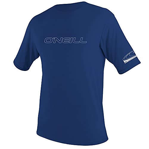 ONEILL WETSUITS Camiseta de Manga Corta para Hombre Basic Skins Surf, Azul Marino, XL