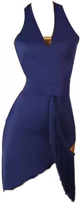 Fringe Latin Dance Performance Dresses for Women Cha Cha Waltz Training Practice Costumes Skirt for Rumba Samba