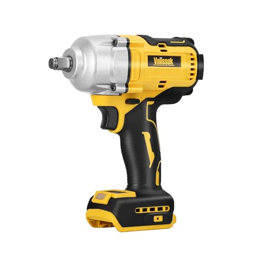 Cordless Impact Wrench 1/2 inch for Dewalt 20V Battery 1000N.m Impact Driver High Torque Brushless Electric Impact Gun Includes LED Work Light for Car/Truck RV/Mower (NO Battery/Charger)