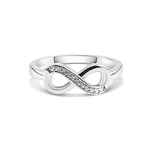 Bague Infinity argent 925 et zircons le cadeau idéal pour exprimer un amour éternel