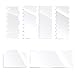 AIEX 6 Piezas Alisador Tartas Raspador de Pasteles, Acrílico Transparente Peines para Glaseado Cocina de La Herramienta del Raspador para Decoración de Crema de Mousse de Mantequilla de Bricolaje