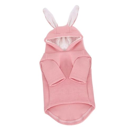 Ropa para mascotas sudadera con capucha con orejas de conejo para gatitos y cachorro