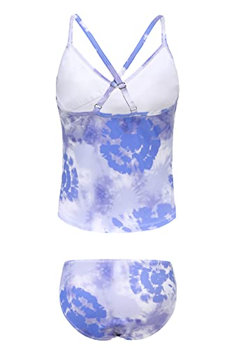 Image of Girls Tankini Swimsuits Two Piece Bathing Suit Hawaiian Ruffle Swimwear Set for Kids Girls 3-16 Years