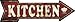 Kitchen Novelty Mini Metal Arrow MA-402