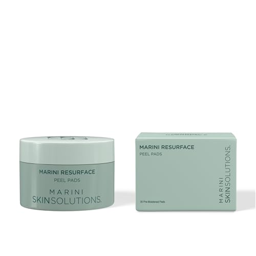 Marini SkinSolutions ResurFace - Peel Pads with Glycolic, Salicylic, Mandelic & Lactic Acid - Good for Texture, Pore Size & Wrinkles - Cruelty Free - Made in the USA - 30 Count