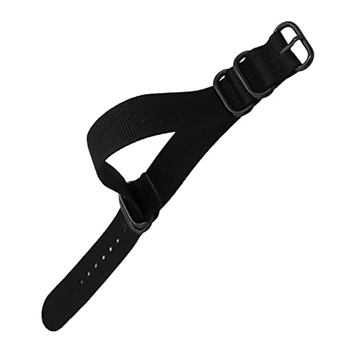Correa de reloj de nylon ajustable GALPADA negra de tres piezas para hombre y mujer 7