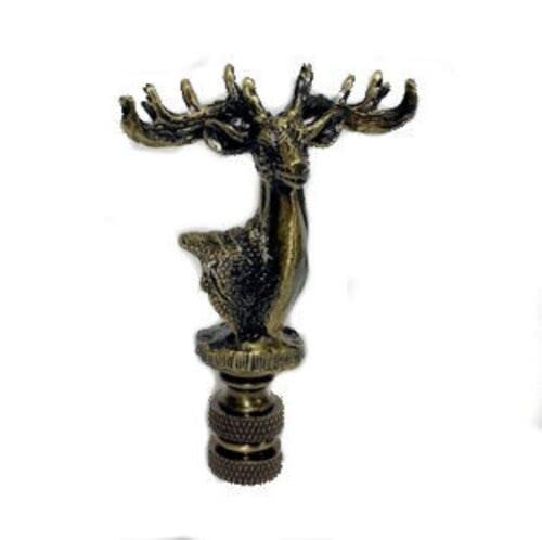 Texas Lamp Manufacturers Deer With Antlers Lamp Shade Finial