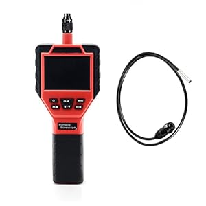 Borescopen 8,5 mm inspectiecamera, 3,5 inch industriële endoscoop met HD-scherm, semi-rigide slang-handheld-borescope…