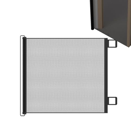 Cancello estensibile per interni - Recinzione di sicurezza senza trapano per cani, bambini, animali domestici | Cancello protezione animali regolabile per scale, terrazzo, soggiorno, camera da