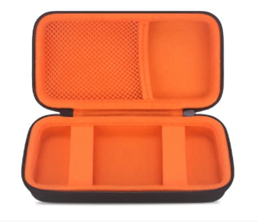 Elonbo EpiPen Carrying Case, Epi Pens Hard Carrying Case for 2 Epi Pens or Auvi Q, Ventolin Inhaler,Travel Medicine Kit, Nasal Spray Allergy Meds Organize Holder Bag, Black+Inside Orange