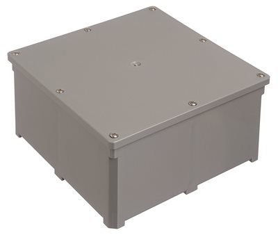 Thomas & Betts E989UUN Polycarbonate Molded Screw Cover Junction Box 12 Inch x 12 Inch x 4 Inch Carlon