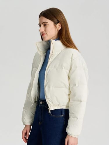 Image of KOTTY Women Nylon Full Sleeve Solid Standard Length Puffer Jacket