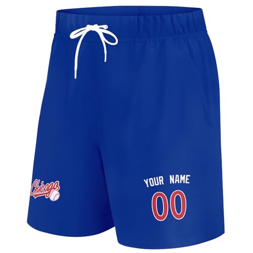Image of ANTKING Swim Trunks Custom Name Number Beach Shorts for Men Youth Gifts