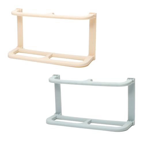 KOMBIUDA Space-Saving Wall-Mounted Slipper Rack Foldable Shoe Storage Organizer Easy Install Hooks