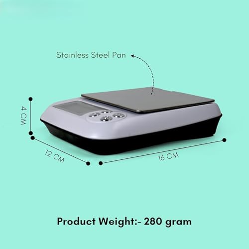 Image of Jewellery Weighing Scale 0.1g-1000g Digital Pocket | High Accuracy Gold Weight Machine Digital with Tare & PCS | Compact Mini Scale with Dual Trays for Gold, Gems & Precision Use