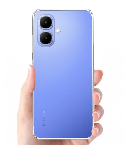 Image of Soft Silicone TPU Flexible Back Cover Compatible with Infinix Smart 10