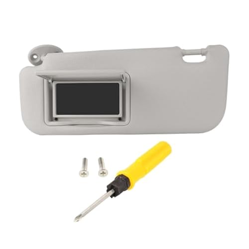 Parasol para Coche, Lado Izquierdo del Conductor, Gris, de Alta dureza, con Espejo de cortesía para Toyota, Levin y Corolla (2014-2019).