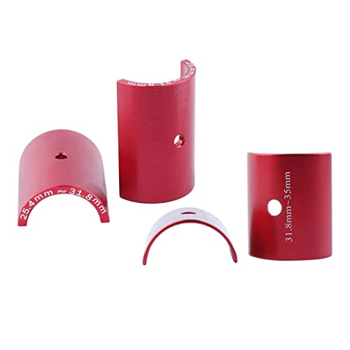 Image of CALANDIS Bike Stem Sleeve Shim Handlebar Tube Adapter Size Reducer Tube 25.4 to 31.8 | Aluminium Alloy | 1 Pair Bike Stem Adapter