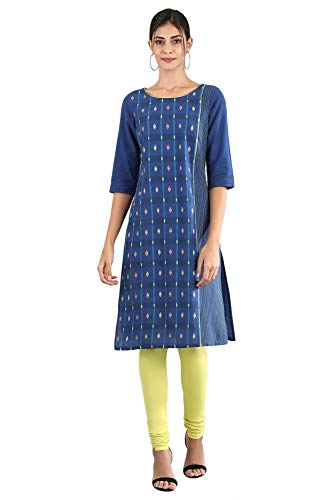 Image of Aurelia Women's Cotton Solid Regular Kurta