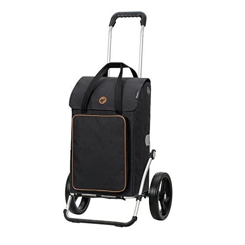 ANDERSEN Einkaufstrolley - Royal Shopper Ipek BO schwarz 45 L Einkaufsroller,isoliert,Kühltasche,vielseitig, Aluminium, klappbar, leise Räder