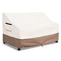 SoloToo Outdoor Couch Cover Waterproof Heavy Duty Patio Furniture Covers, 76W x 32.5D x 33H Inches 3 Seater Outdoor Sofa Cover (Beige)