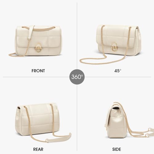 Cnoles Crossbody Bags for Women Fashion Leather Shoulder Bag with Chain Strap Trendy Clutch Purse Satchel Purse Handbag3